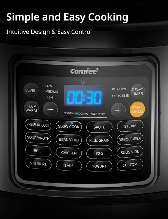 16 in 1 Electric Pressure Cooker Instant Multi Olla De Presion Non-Stick Pot Yogurt Maker Rice Cooker Slow