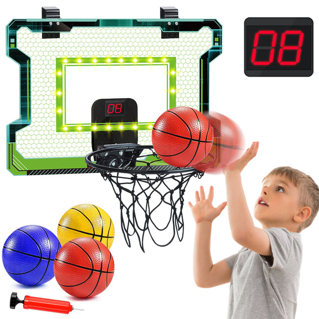 VATOS Mini Basketball Hoop Shooting Game Set Toy Electronic Score Board