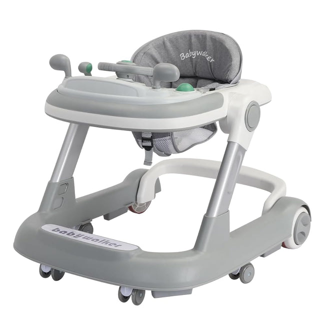 UBRAVOO Push Walker with Detachable Feeding and Music Trays, 2 In 1 Walker