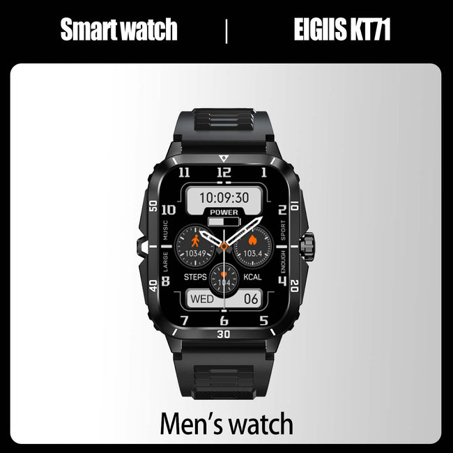 Smart Watch 3ATM Waterproof 1.96" IPS Screen 100+ Sport Mode Heart Rate Bluetooth Call