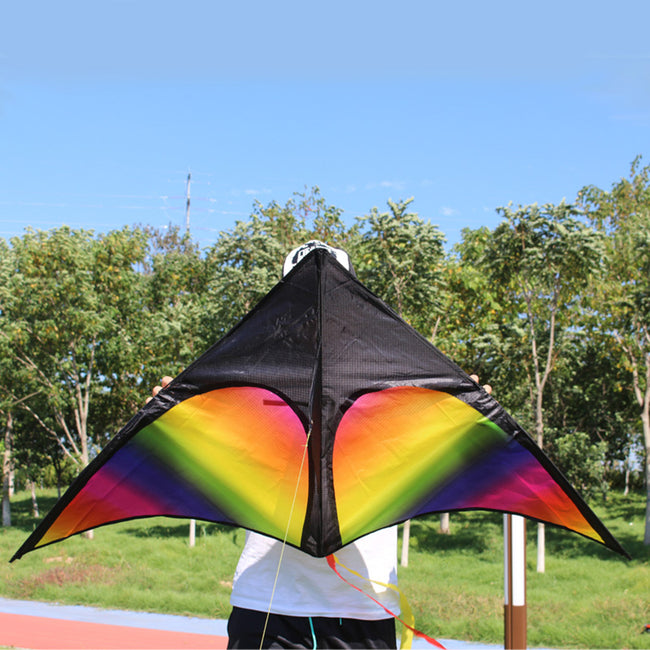 2x3m Tail Big Triangle Kite Easy To Fly Large Kite Toy with Wire Board Primary Stunt Kite