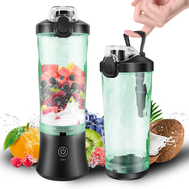 Professional 2in1 USB Rechargeable 600ML Portable Blender Electric Juicer Fruit Mixer