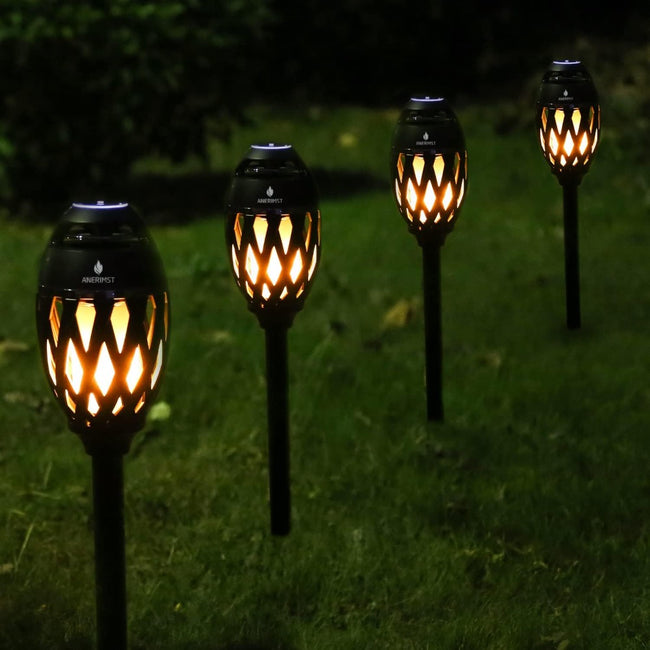 Outdoor Bluetooth Speakers, Waterproof Wireless Speakers with Torch Flame Light (Black)