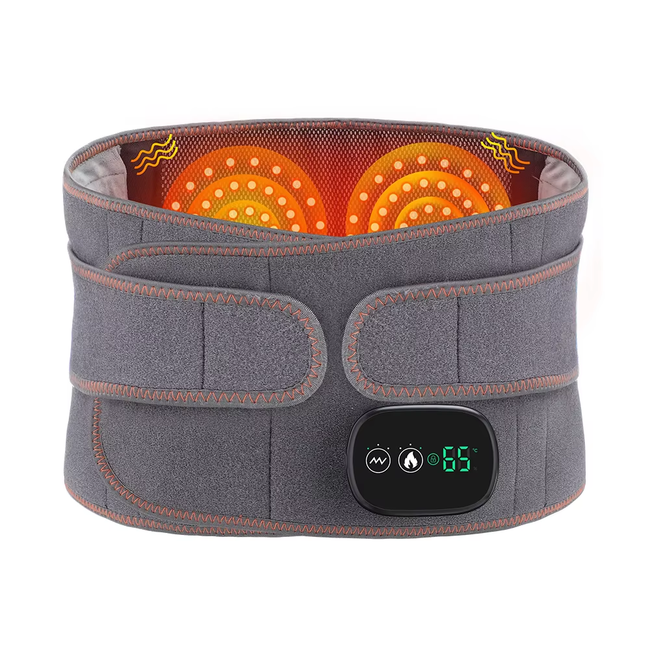 Electric Heating Waist Massager Support Belt Vibration Hot Compress Brace Belt 3 Gears Adjustment