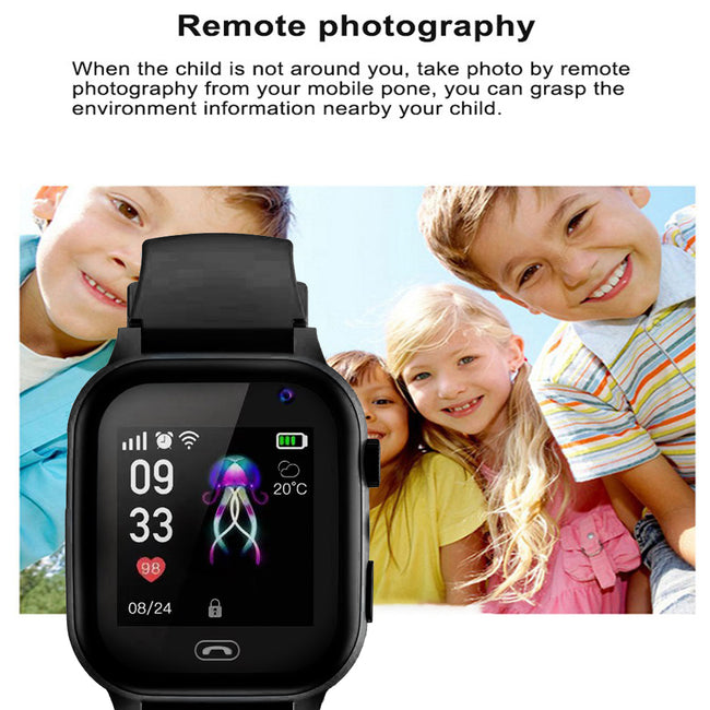 Kids Smartwatch Waterproof Watch Two-way Call Camera Voice & Video Chat SOS Alarm Clock