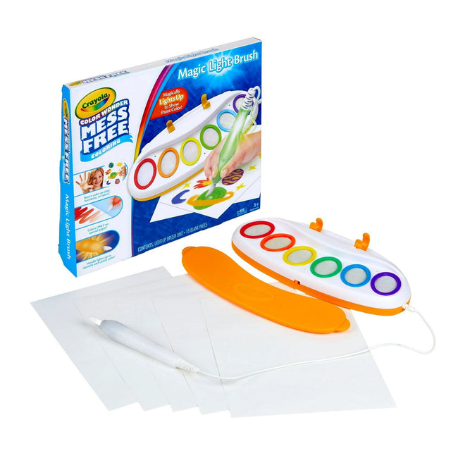 Crayola Color Wonder Magic Light Brush, Mess Free Kids Painting Set, Toddler Activities, Educational Toys