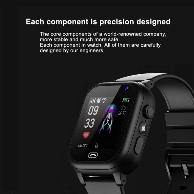 Kids Smartwatch Waterproof Watch Two-way Call Camera Voice & Video Chat SOS Alarm Clock