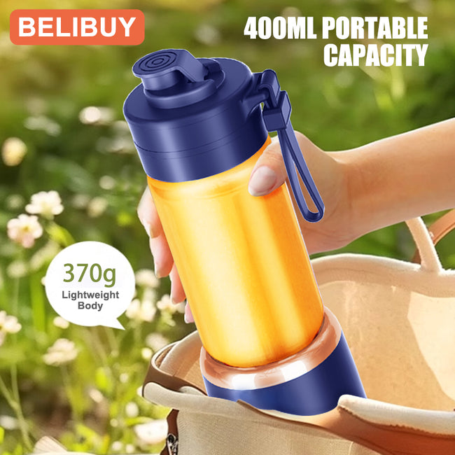 Portable Blender Electric Juicer 600ML Fruit Mixers 2000mAh USB Rechargeable