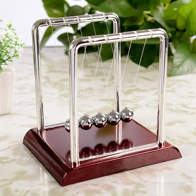 Newton Pendulum Ball Rotating Perpetual Motion Physical Science Pendulum Toy Craft Desktop