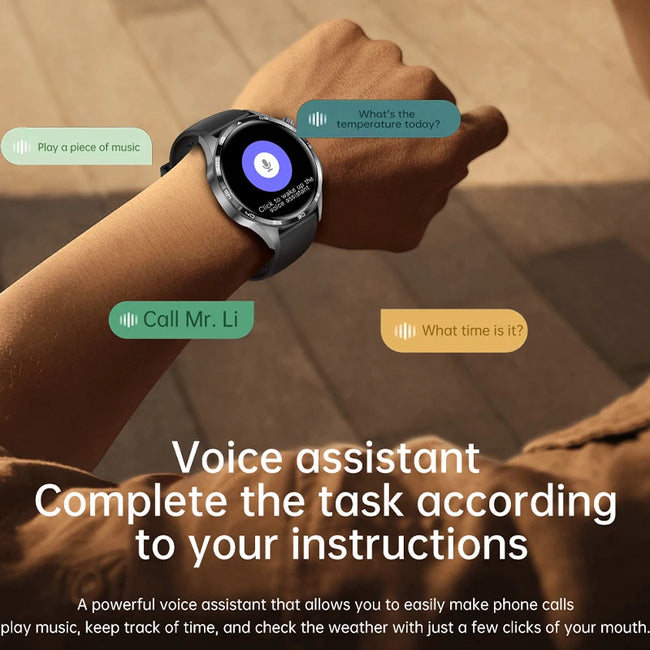 New Men'S Smart 5.0 Bluetooth Call Supports GPS Function NFC Watch Heart Rate Health Monitoring 1.53-Inch Smart Watch