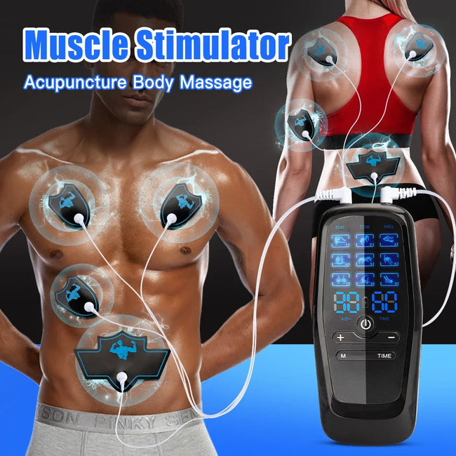 EMS Eletric Muscle Stimulation USB Physiotherapy Tens Unit Machines Pulse Impulse Mini Full Body Massager Slimming Machine