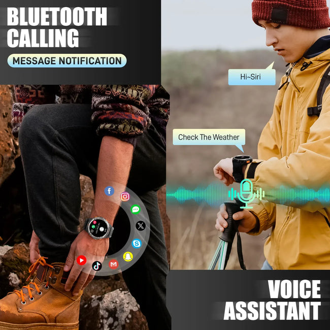 EIGIIS Smart Watch KE5 3ATM Waterproof Sports Watch With Compass And Altitude Barometer LED Flashlight