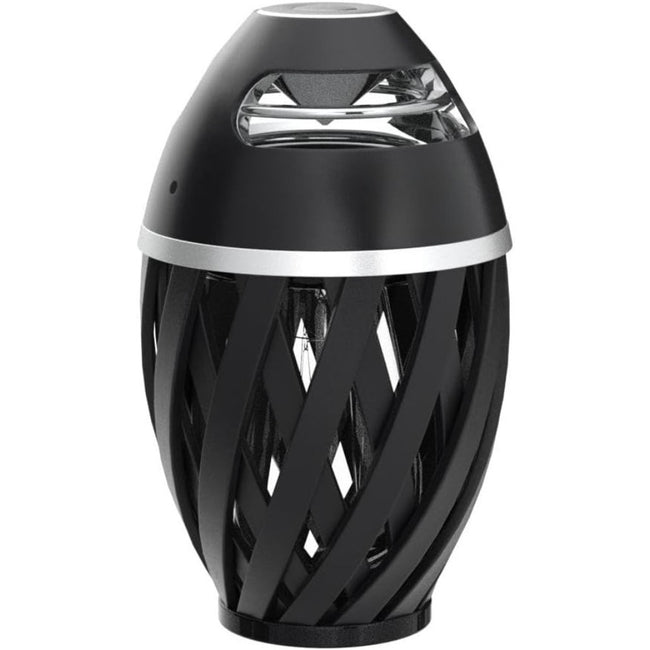Outdoor Bluetooth Speakers, Waterproof Wireless Speakers with Torch Flame Light (Black)