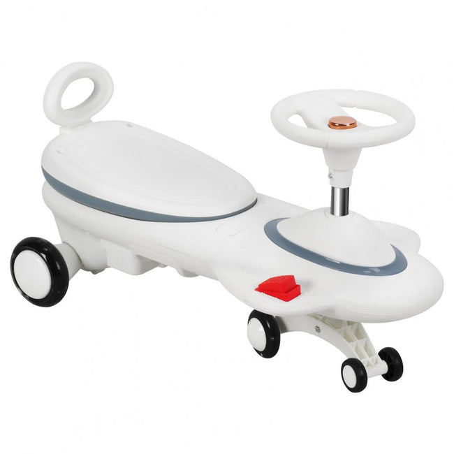 6.7V Electric Wiggle Car With Pedal And Music, 2 In 1 Swing Ride On Toy