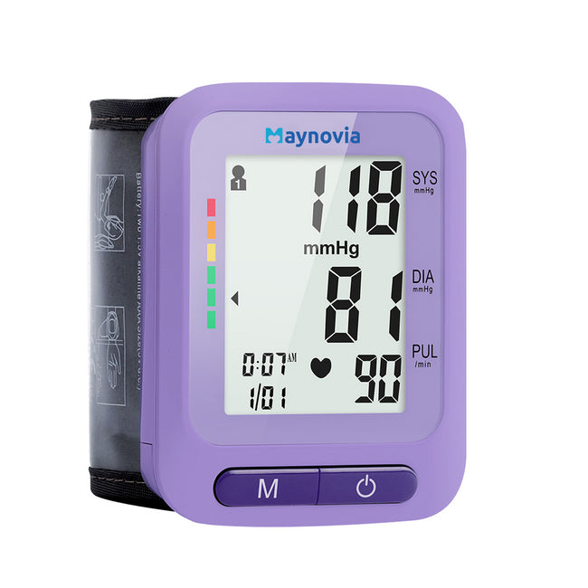 Sejoy Sphygmomanometer Digital Wrist Blood Pressure Monitor Heart Rate Pulse Meter