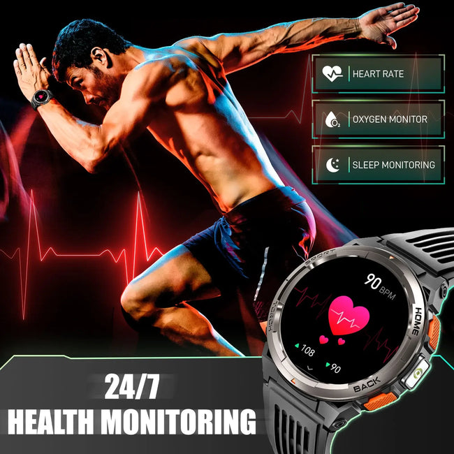 EIGIIS Smart Watch KE5 3ATM Waterproof Sports Watch With Compass And Altitude Barometer LED Flashlight
