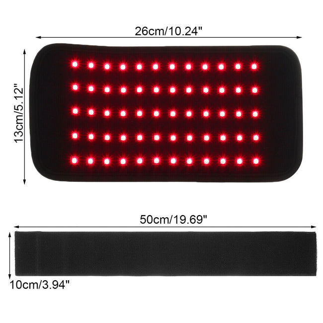 Infrared LED Red Light Heating Massage Belt Pad Lumbar Back Waist Massage For Back Knee Hands Feet Relief