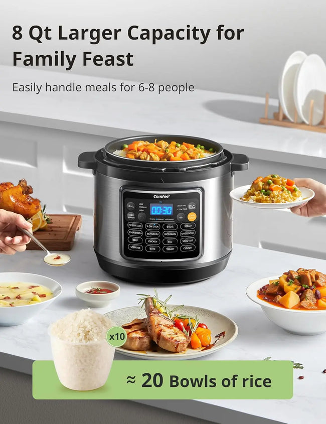16 in 1 Electric Pressure Cooker Instant Multi Olla De Presion Non-Stick Pot Yogurt Maker Rice Cooker Slow