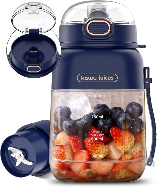 Portable Blender, Smoothie Blender, Personal Blenders with 34.1 Oz, No-Bpa, Leakproof-Lid and Sip Spout, USB-C Rechargeable, Dis