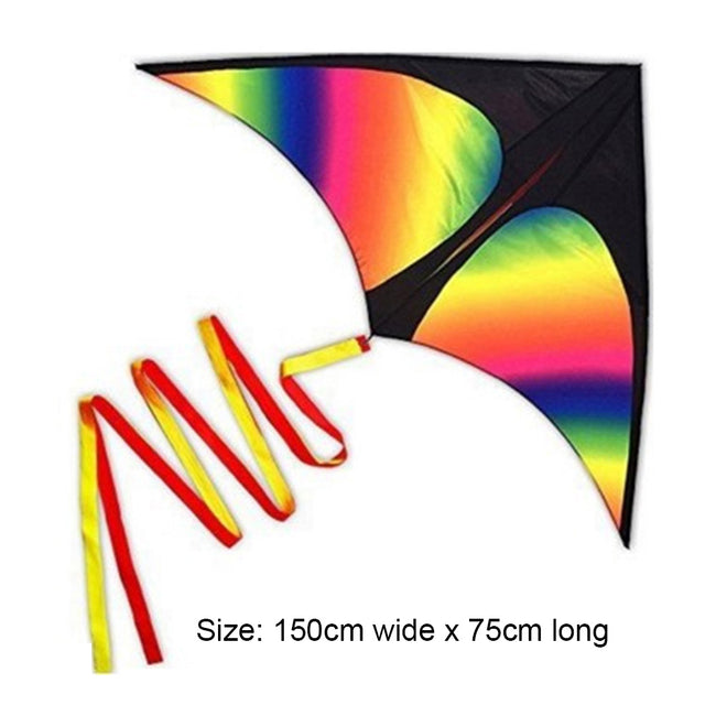 2x3m Tail Big Triangle Kite Easy To Fly Large Kite Toy with Wire Board Primary Stunt Kite