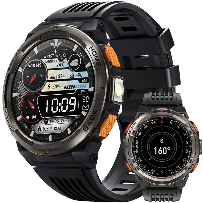EIGIIS Smart Watch KE5 3ATM Waterproof Sports Watch With Compass And Altitude Barometer LED Flashlight
