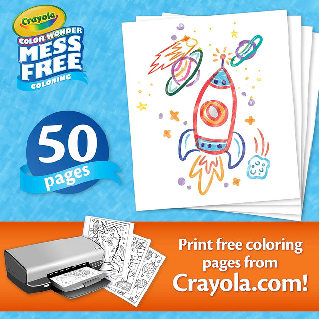 Crayola Color Wonder Magic Light Brush, Mess Free Kids Painting Set, Toddler Activities, Educational Toys