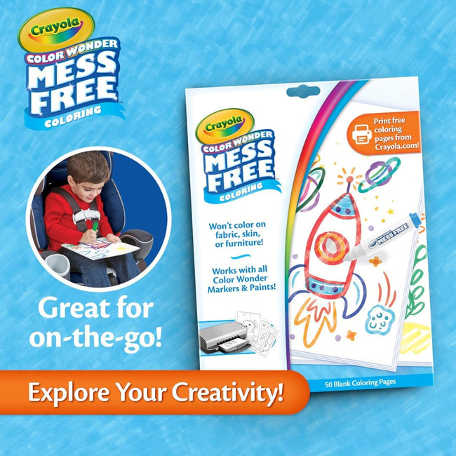 Crayola Color Wonder Magic Light Brush, Mess Free Kids Painting Set, Toddler Activities, Educational Toys