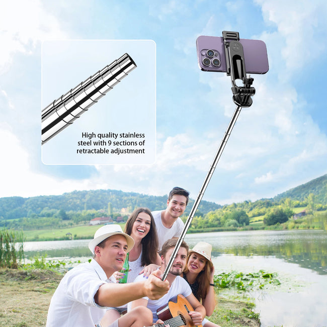 C13 C13D Long Handle Detachable Wireless Bluetooth Stable Tripod Selfie Stick Holder Monopod Stand for Cell Phone