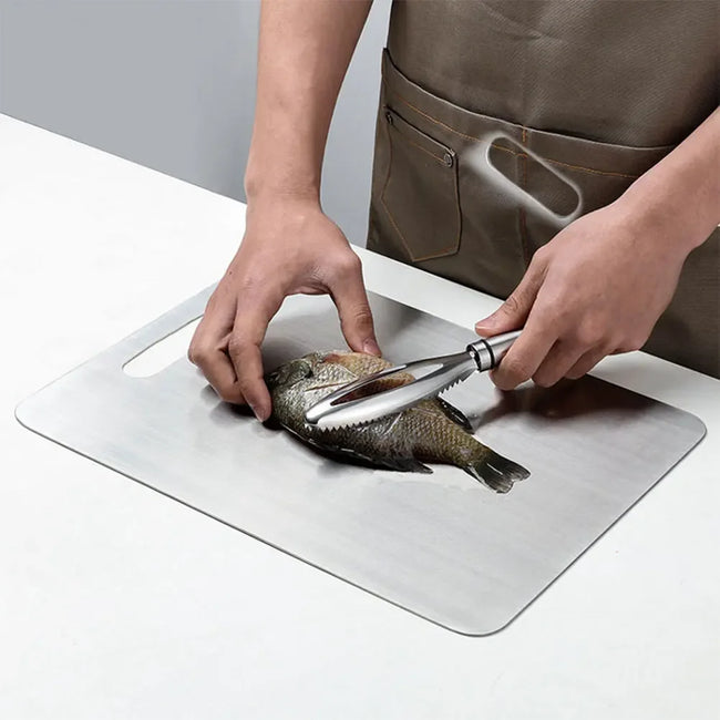 Thickened Stainless Steel Cutting Board Antibacterial and Mildew-Proof Household Cutting Board Kitchen Kneading Dough Board