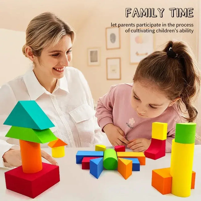 46 PCS Soft Foam EVA Building Block for Children High Quality Safe Construction Brick Toy Kids Baby Intelligence Educational Toy