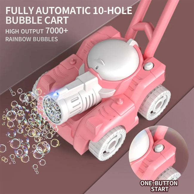 Kids Toys Tank Trolley Bubble Gun Machine Automatically Electric Soap Bubbles Car Outdoor Games Children Toys for Girls Gift