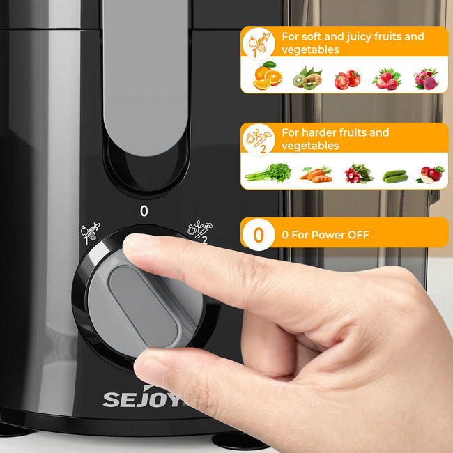 Centrifugal Juicer Machine Automatic Pulp Ejection Electric Citrus Juicer Extractor Machine Fruit Veg Blender