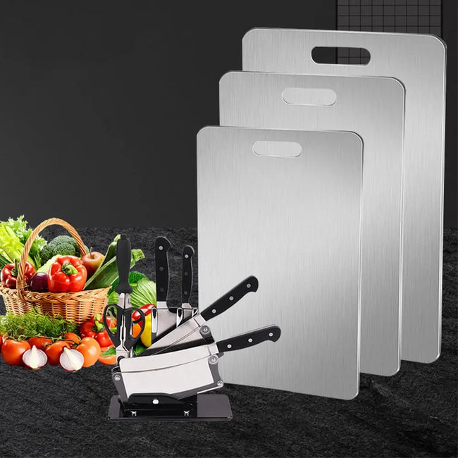 Thickened Stainless Steel Cutting Board Antibacterial and Mildew-Proof Household Cutting Board Kitchen Kneading Dough Board