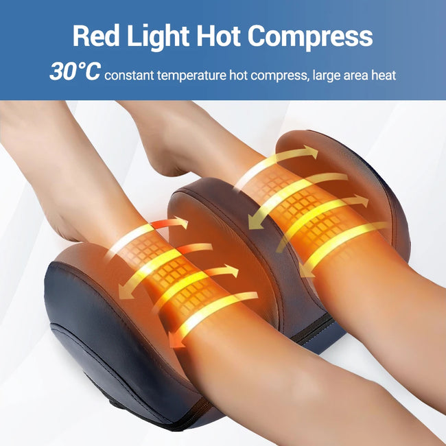 Electric Heating Foot Massager Remote Control Household Foot Massager Hot Compress Deep Relieve Fatigue Relaxation Muscle