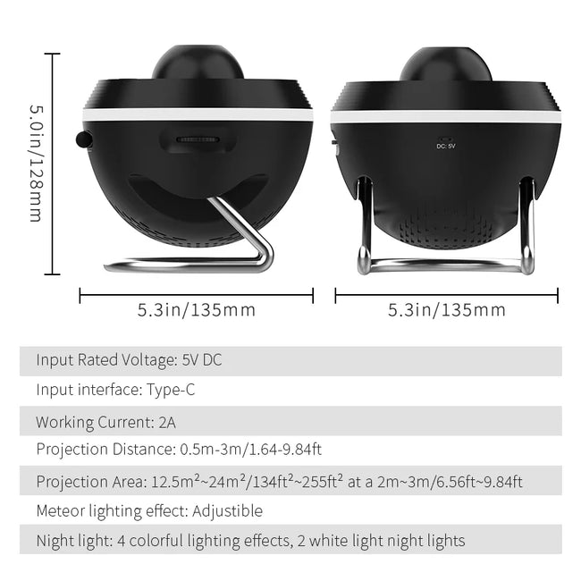 Newest Meteor 13 in 1 Ultra Clear Galaxy Projector Ultra Clear Night Light Lamp Rotary Space Ball Planetarium Projector Lights
