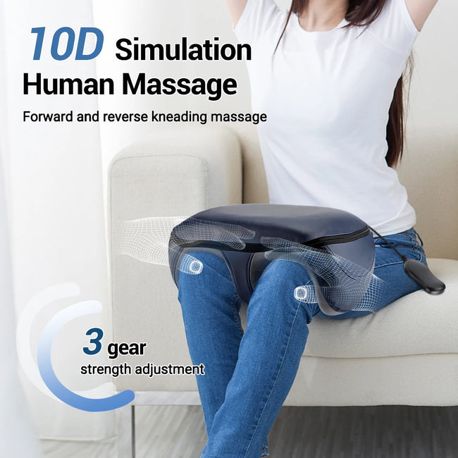 Electric Heating Foot Massager Remote Control Household Foot Massager Hot Compress Deep Relieve Fatigue Relaxation Muscle