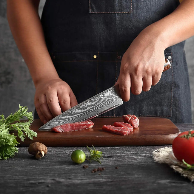 8 Inch High Quality Vg10 67 Layers Damascus Chef Knife Pakka Wood Handle Damascus Chef Knife