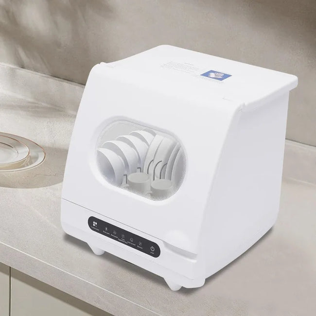 Portable Countertop Dishwasher, 5 Wash Programscountertop Dishwasher,1200 Watt Mini Countertop Dishwasher Tank Leak Proof Drying