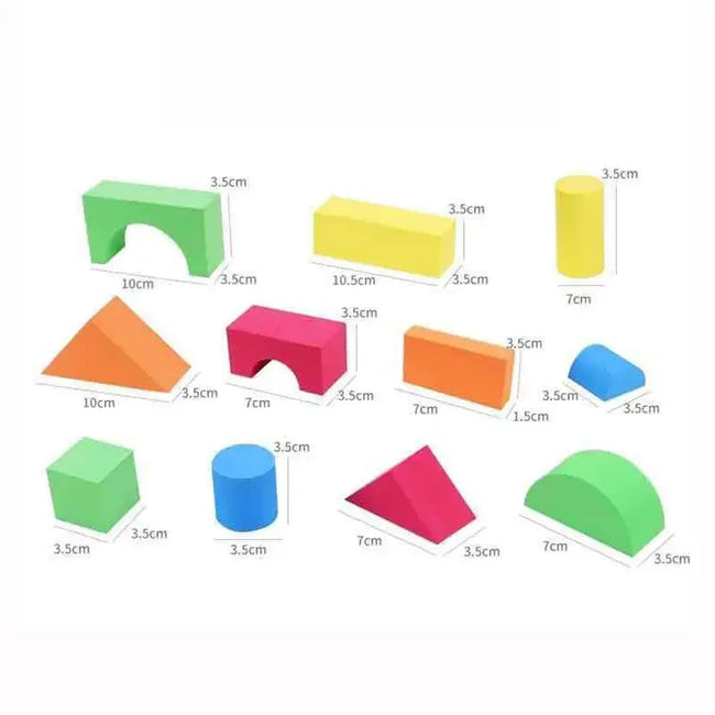 46 PCS Soft Foam EVA Building Block for Children High Quality Safe Construction Brick Toy Kids Baby Intelligence Educational Toy