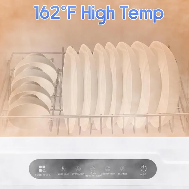 Countertop Dishwasher Portable Dishwasher with 5Lbuilt in Water Tank Mini Dish Washer with 5 Washing Programs and 360°Dual Spray