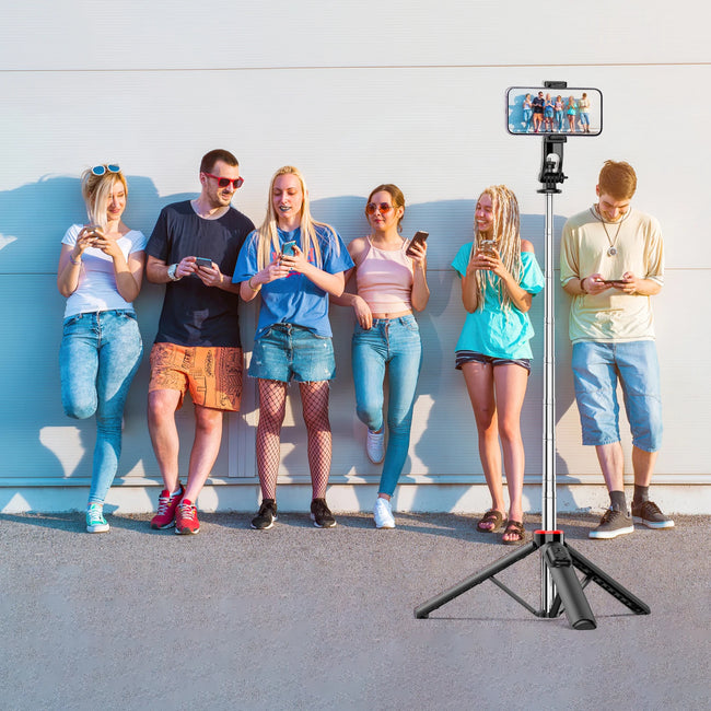 C13 C13D Long Handle Detachable Wireless Bluetooth Stable Tripod Selfie Stick Holder Monopod Stand for Cell Phone
