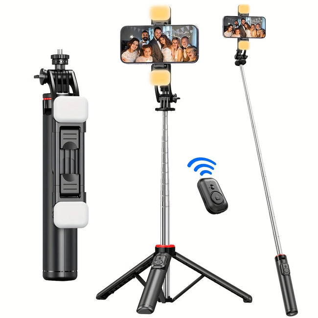 C13 C13D Long Handle Detachable Wireless Bluetooth Stable Tripod Selfie Stick Holder Monopod Stand for Cell Phone