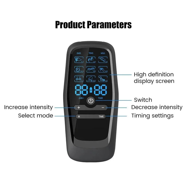 EMS Muscle Stimulator Pulse Acupuncture Relax Digital Therapy EMS Stimulator Pain Relief Body Massager Home Use