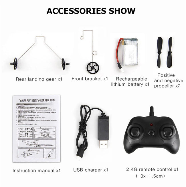 FX620 RC Airplane 2.4G Remote Control Glider SU35 EPP Foam Plane Radio Control Aircraft with LED Light Toys for Children