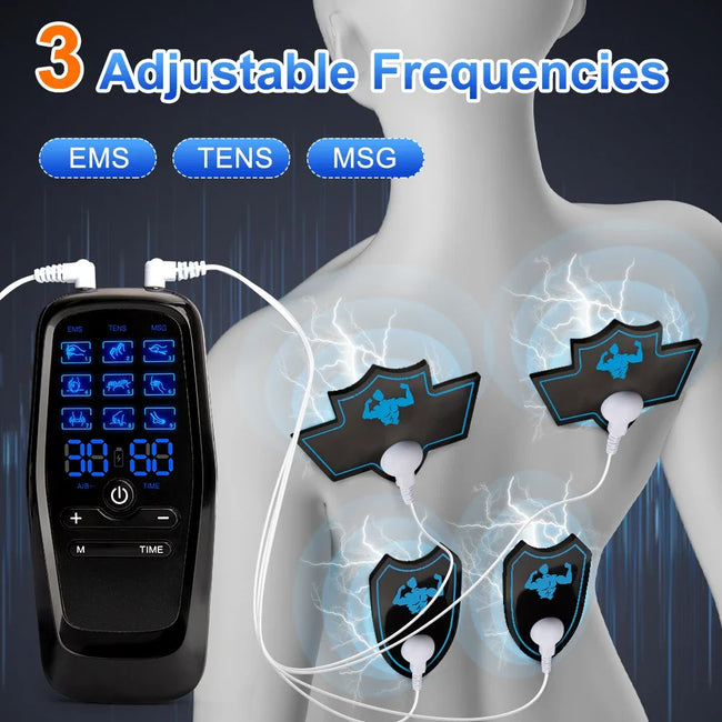 EMS Eletric Muscle Stimulation USB Physiotherapy Tens Unit Machines Pulse Impulse Mini Full Body Massager Slimming Machine