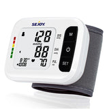 SEJOY Digital Wrist Blood Pressure Monitor Sphygmomanometer Tonometer Tensiometer Heart Rate Meter