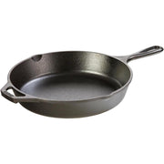 10.25 Inch Cast Iron Skillet – Pre-Seasoned Frying Pan with Teardrop Handle – Oven, Stovetop, Grill & Campfire Use