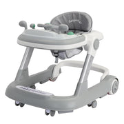 UBRAVOO Push Walker with Detachable Feeding and Music Trays, 2 In 1 Walker