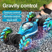 Gesture sensing remote control car, Twist four-wheel drive climbing stunt off-road rechargeable