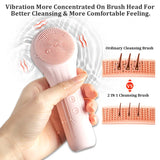 Sonic Waterproof Facial Cleansing Brush for Men & Women Rechargeable Electric Face Scrubber Cleanser Brush